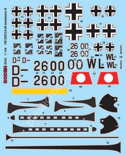 1/144 Roden 343 Focke-Wulf Fw 200V3/A-09 Condor Immelmann III