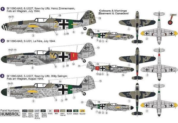 1/72 AZ model 7508 Bf-109G-6AS Reich defence