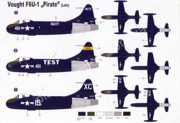 1/72 Admiral 7212 Vought F6U-1 