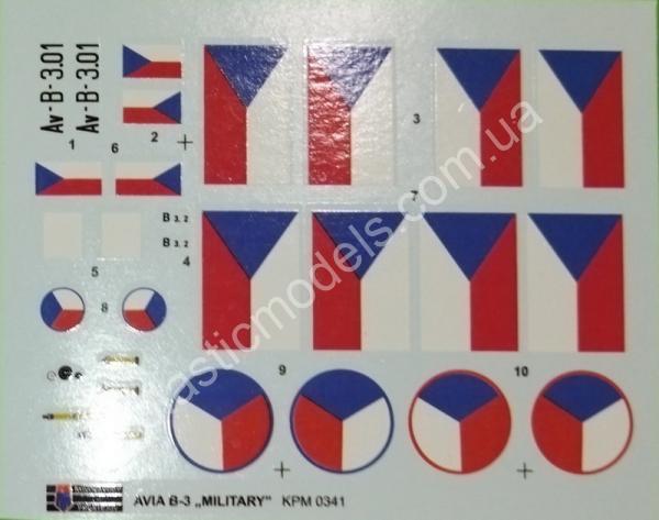 1/72 Kovozavody Prostejov 0341 Avia B-3 „Military“