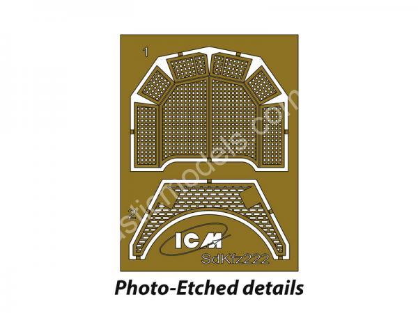 1/72 ICM 72411 Sd.Kfz.222  Германский легкий бронеавтомобиль