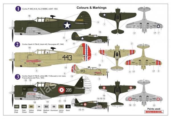 1/72 AZ model 7645 Curtiss P-36G (Hawk A-6/8)