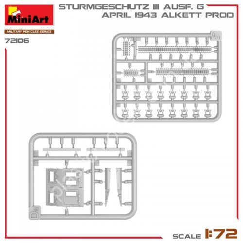 1/72 MiniArt 72106 Sturmgeschutz/StuG.III Ausf.G April 1943 Production