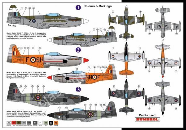 1/72 AZ model 7580 Martin Baker MB.6 „Sky Ferret“