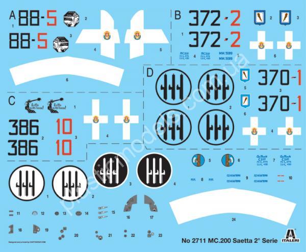1/48 Italeri 2711 MC.200 Saetta 2a serie