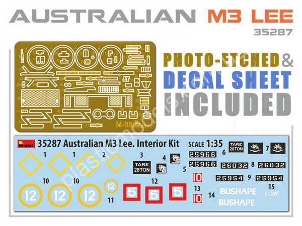 1/35 MiniArt 35287 Australian M3 Lee Interior Kit