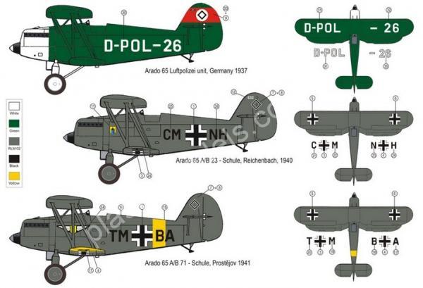 1/72 RS models 92040 Arado Ar-65 Luftpolizei
