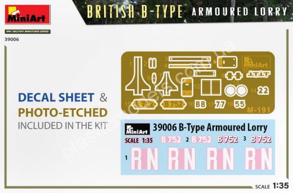 1/35 MiniArt 39006 British B-Type Armoured Lorry