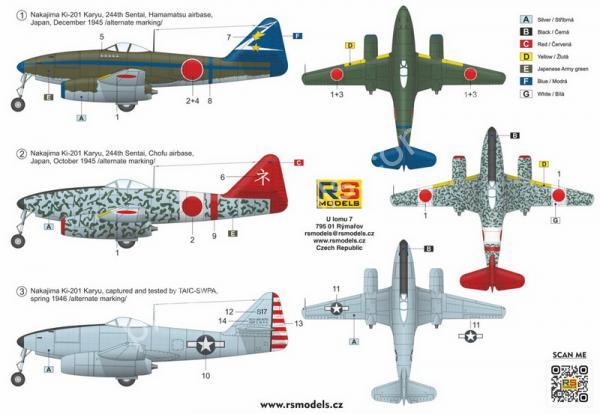 1/72 RS models 92274 Nakajima Ki-201 