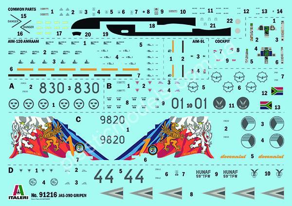 1/72 Italeri 91216 JAS-39D Gripen Twin Seater