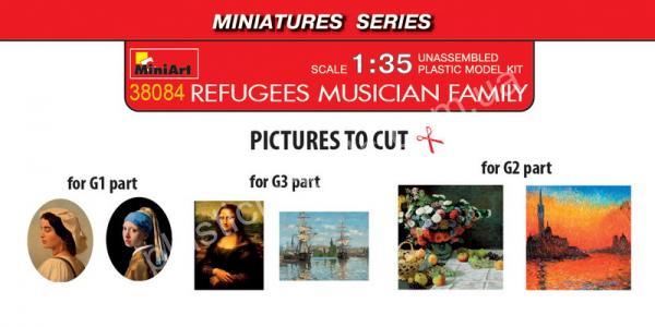 1/35 MiniArt 38084 Refugees. Musician Family