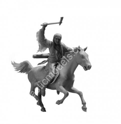 1/35 Master Box 35192 Tomahawk Charge Indian Wars Series, kit № 2