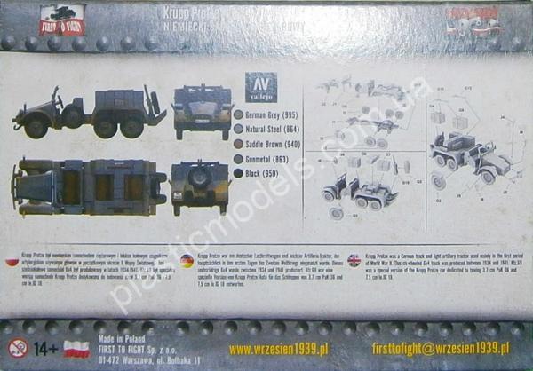 1/72 First To Fight 051 Krupp Protze Kfz. 69 German truck