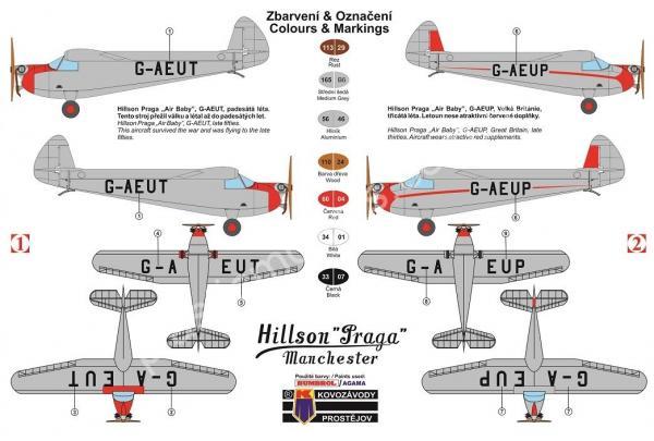 1/72 Kovozavody Prostejov 0094 Hilson/Praga E-114B „Air Baby“
