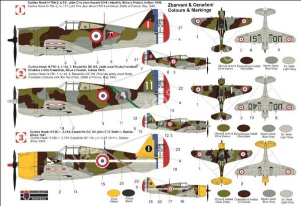 1/72 Kovozavody Prostejov 0419 Curtiss Hawk H-75C-1