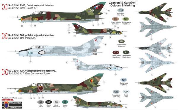 1/72 Kovozavody Prostejov 0207 Su-22UM „Warshaw Pact“