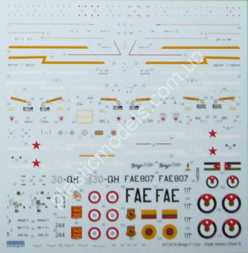 1/72 Special hobby 72414 Mirage F.1 Duo Pack & Book