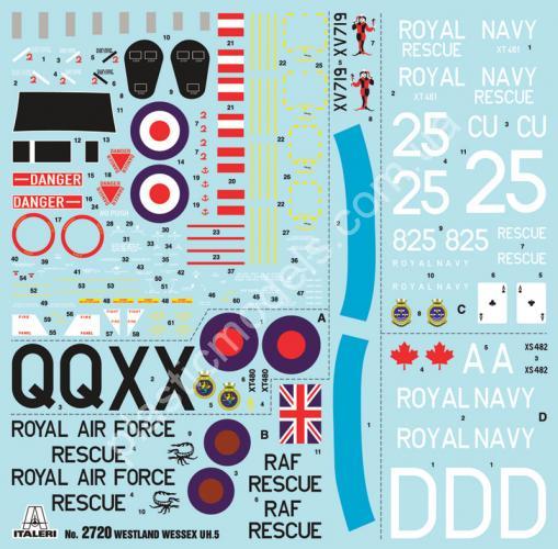 1/48 Italeri 2720 Wessex UH.5
