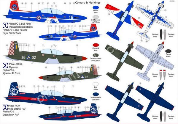 1/72 Kovozavody Prostejov 0471 Pilatus PC-9 Pt.2
