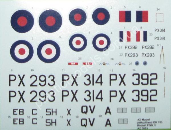 1/72 AZ model 7653 DH-103 Hornet F.Mk.3