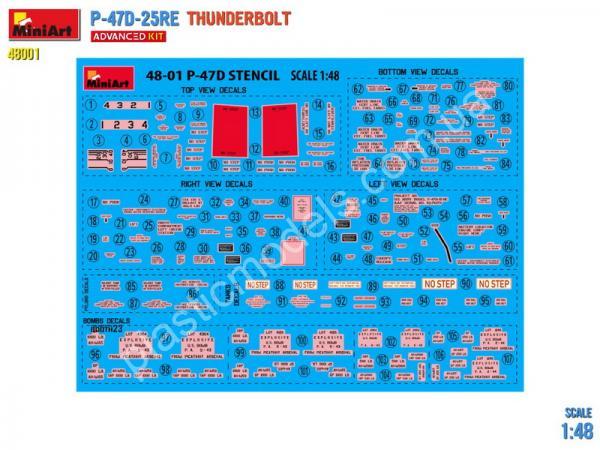 P-47D-25RE Thunderbolt Advanced Kit 1/48 MiniArt 48001