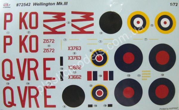 1/72 MPM 72542 Wellington Mk.III