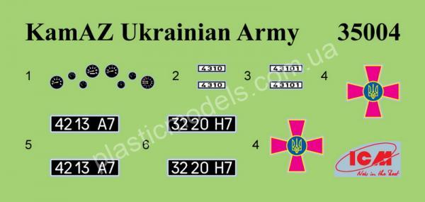 1/35 ICM 35004 Kamaz-4310 Ukrainian Military Box Truck