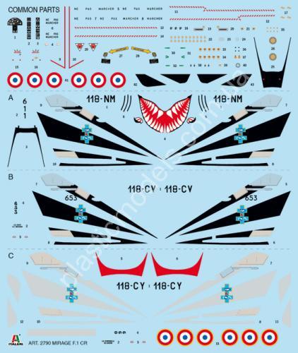 1/48 Italeri 2790 bye-bye Mirage F.1