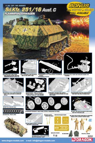 1/35 Dragon 6202 Sd.Kfz. 251/16 Ausf. C Flammpanzerwagen