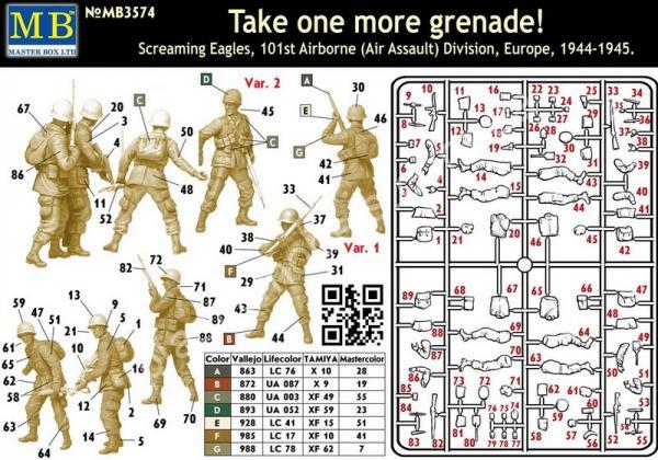 1/35 Master Box 3574 Take one more grenade! Screaming Eagles, 101st Airborne (Air Assault) Division, Europe, 1944-1945