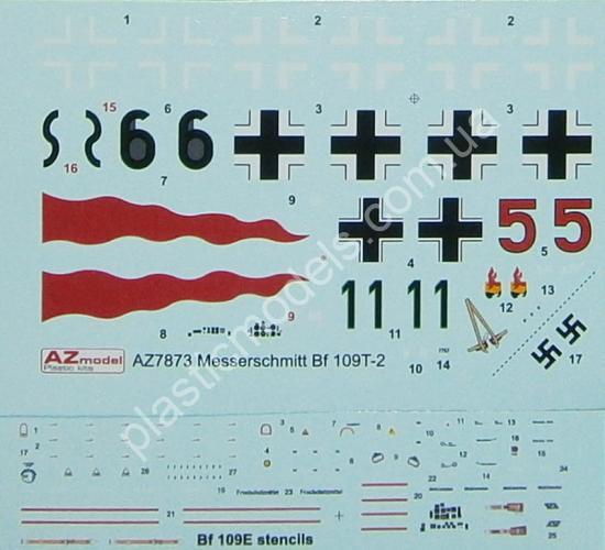 1/72 AZ model 7873 Bf 109T-2 “Toni of Lister base”