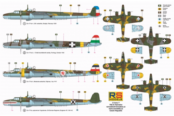 1/72 RS models 92243 Dornier 17 K