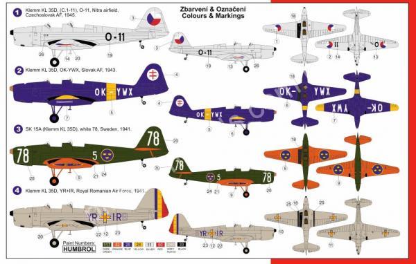 1/72 AZ model 7506 German Trainer plane Klemm KL 35D/SK 15A 