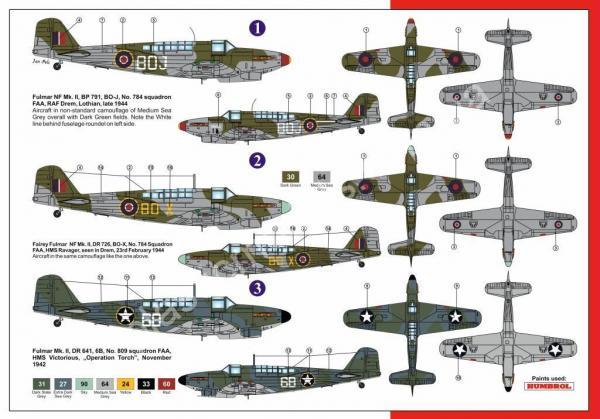 1/72 AZ model 7567 Fairey Fulmar NF Mk. II (ex Vista), PUR, etch