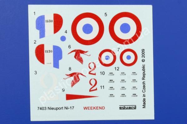 1/72 Eduard 7403 Nieuport Ni-17