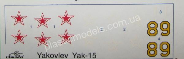 1/72 A-model 7223 Yakovlev Yak-15 Soviet jet fighte