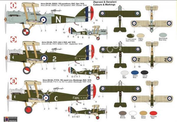 1/72 Kovozavody Prostejov 0310 Airco DH-9A „At war“