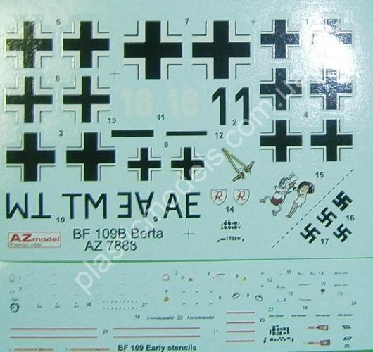 1/72 AZ model 7888 Messerschmitt Bf 109B 