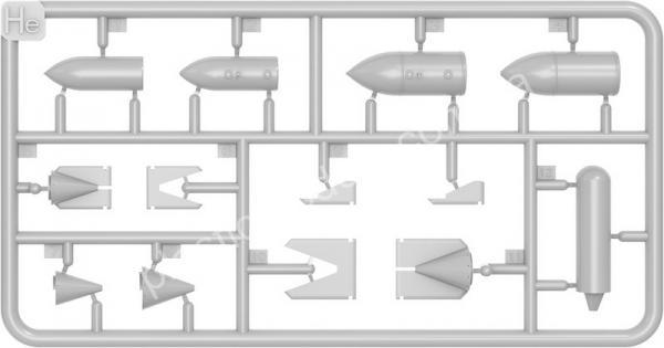 German WWII Fuel Drop Tanks and Bombs 1/48 MiniArt 49021