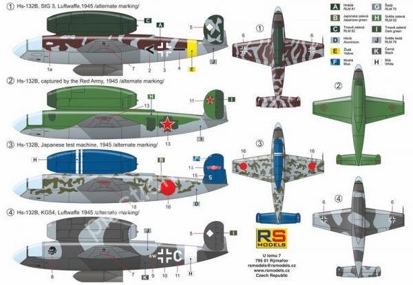1/72 RS models 92268 Henschel Hs-132B