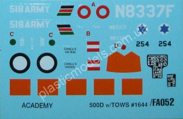 1/48 Academy 12250 Hughes 500D TOW Helicopter