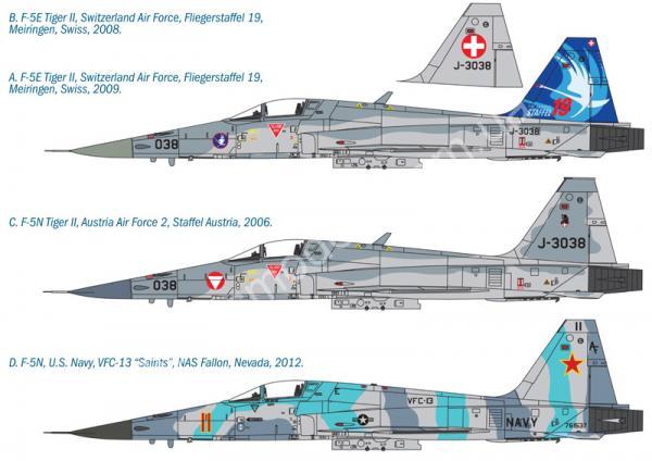 1/72 Italeri 1363 F-5E/N Tiger II