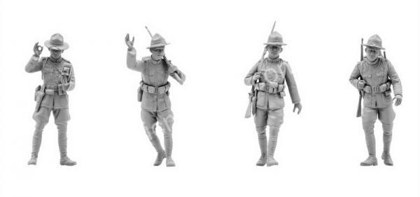 1/35 ICM 35689 US Infantry (1917) (4 figures)