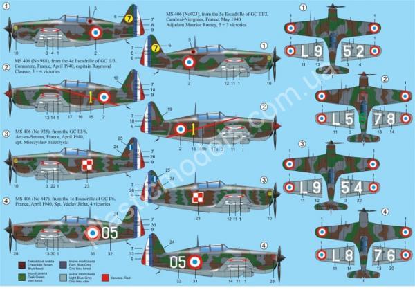 1/72 RS models 92118 Morane Saulnier MS.406 France 1940