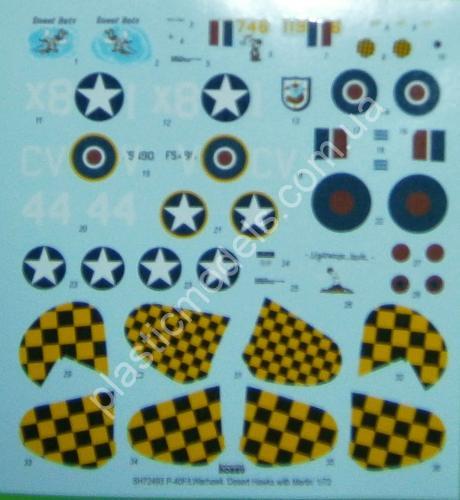 1/72 Special hobby 72493 P-40F/L Warhawk ‘Desert Hawks with Merlin’