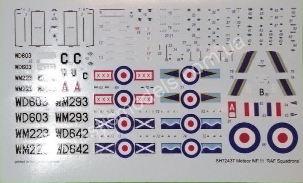 1/72 Special hobby 72437 A.W. Meteor NF Mk.11 ‘RAF Squardrons’