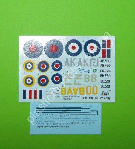 1/72 Kovozavody Prostejov 0057 Supermarine Spitfire Mk.VB Early RAF