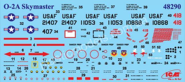 1/48 ICM 48290 Cessna O-2A Skymaster, American Reconnaissance Aircraft