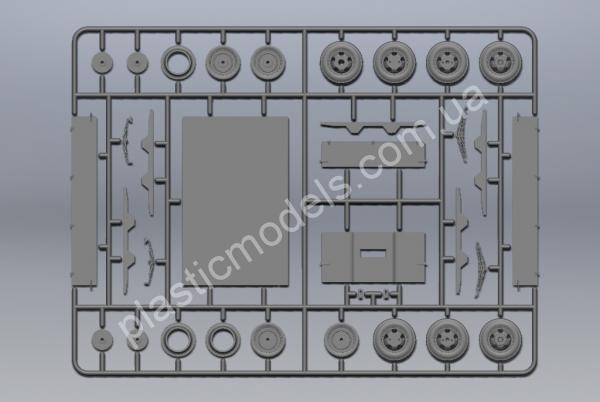 1/35 ICM 35412 V3000S/SS M (Sd.Kfz.3b) Maultier, Германский полугусеничный грузовой автомобиль ІІ МВ