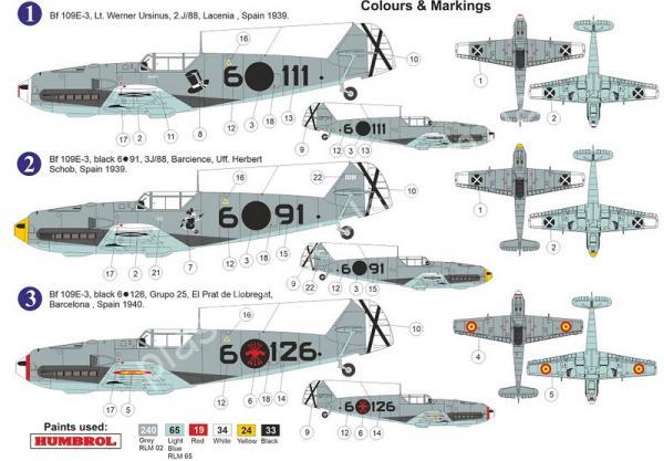 1/72 AZ models 7660 Messerschmit Bf 109E-3 „Over Spain“
